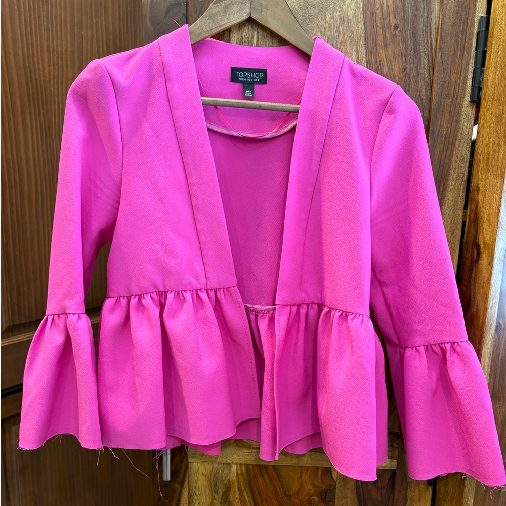 Hot pink Top Shop blazer